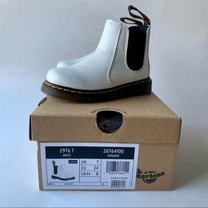 NEW Doc Martens Toddler Chelsea Boot - white - 8
